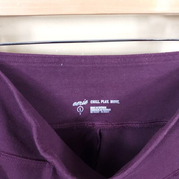 AE Aerie High Rise Cropped Legging Size L - Picture 7 of 9